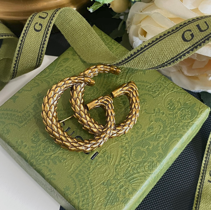 Snake Skin Pin - Luxe Fashion Design Brooch Pin