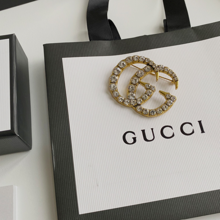 Those Diamonds Are G - Luxe Fashion Design Brooch Pin