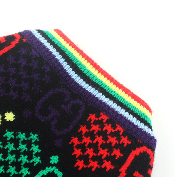 Multi Color Block Sweater - Black