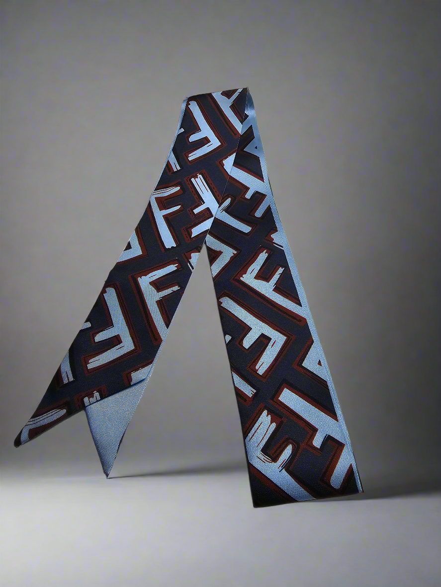Graffiti F-Scarf - Dark Blue/Blue