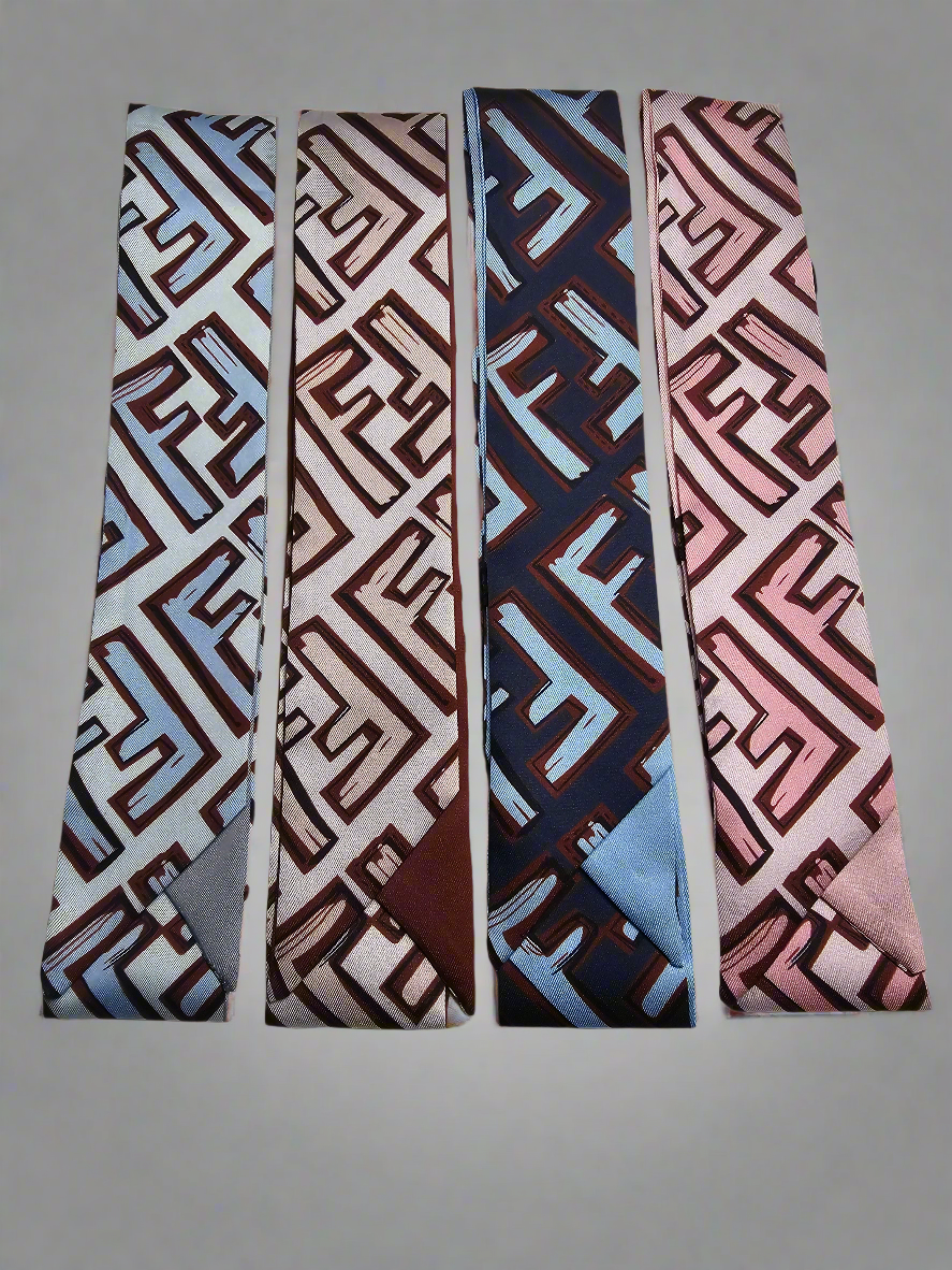 Graffiti F-Scarf - White/Brown