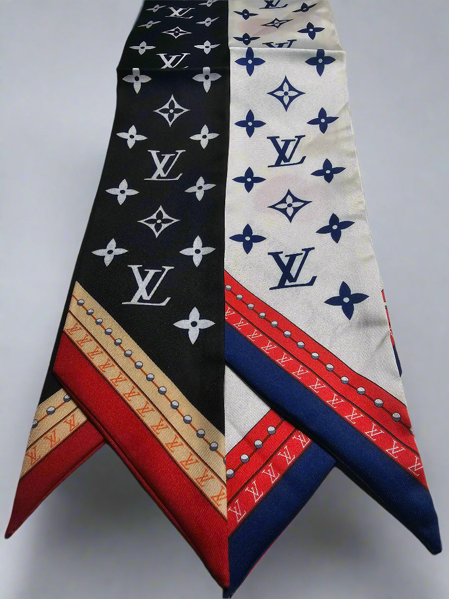 Polka Dottie Scarf - White Multi (Reversible)