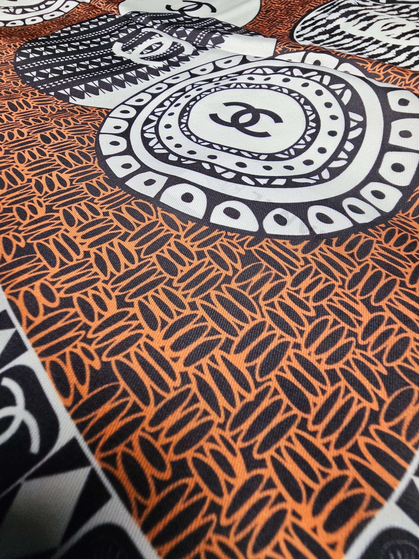 Full Moon's Scarf (X Large) - Brown / Black Multi