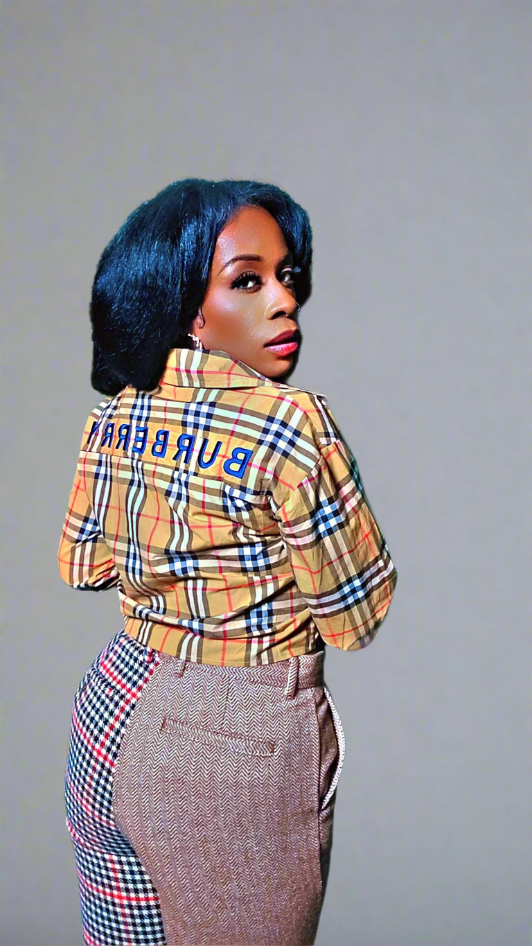 Plaid Horsemen Top - S