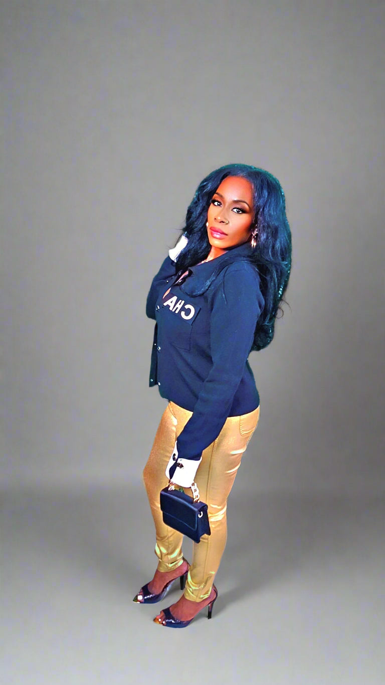 Ying Yang Sweater (Black) - S/M