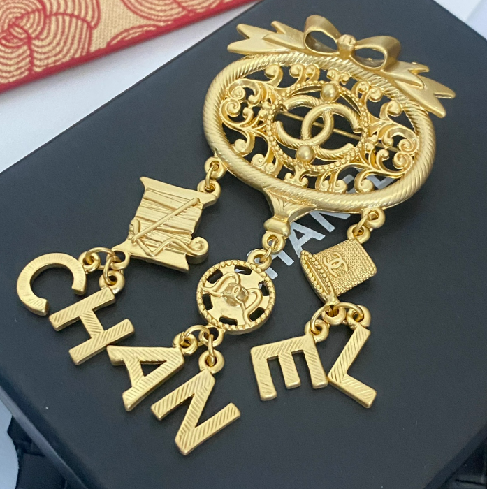 Bowtie Charms Luxe Brooch Pin