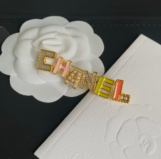 Color Blocked - Luxe Fashion Design Brooch Pin