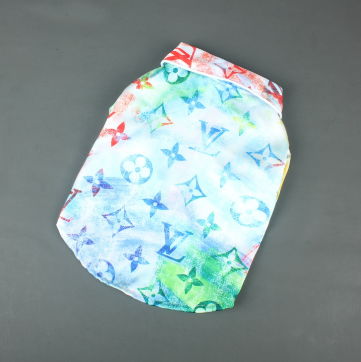 Paint Party Silk Button Down - Large