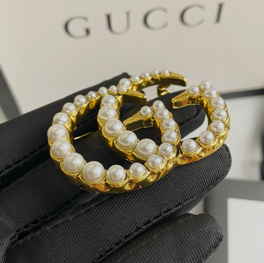 Those Pearls Are G - Luxe Fashion Design Brooch Pin