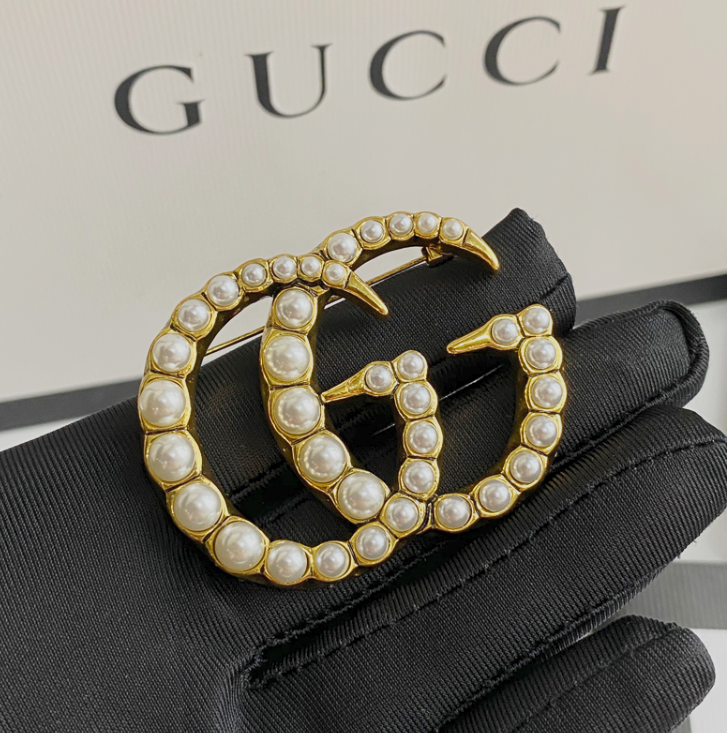 Those Pearls Are G - Luxe Fashion Design Brooch Pin
