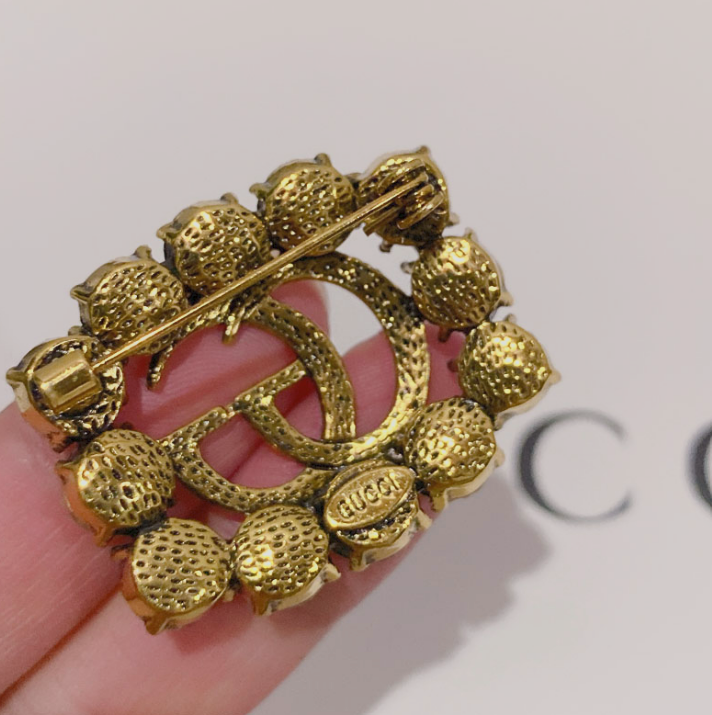 Golden G - Luxe Fashion Design Brooch Pin