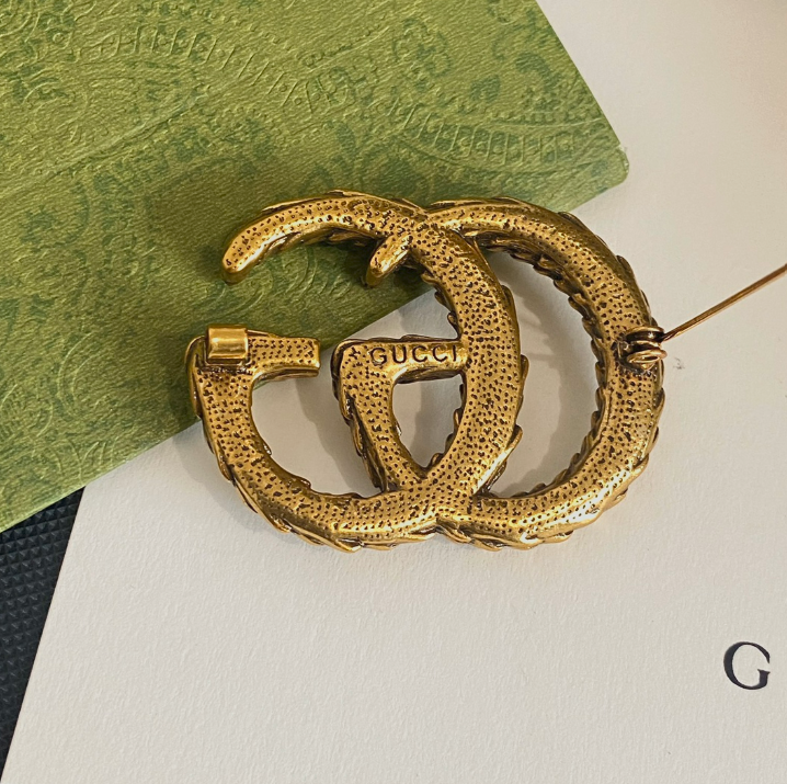 Snake Skin Pin - Luxe Fashion Design Brooch Pin