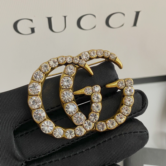 Those Diamonds Are G - Luxe Fashion Design Brooch Pin