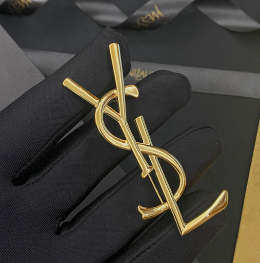 The Y Slope - Luxe Fashion Design Brooch Pin
