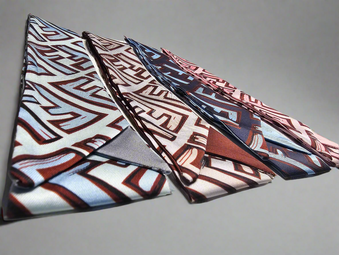 Graffiti F-Scarf - Light Blue/Blue
