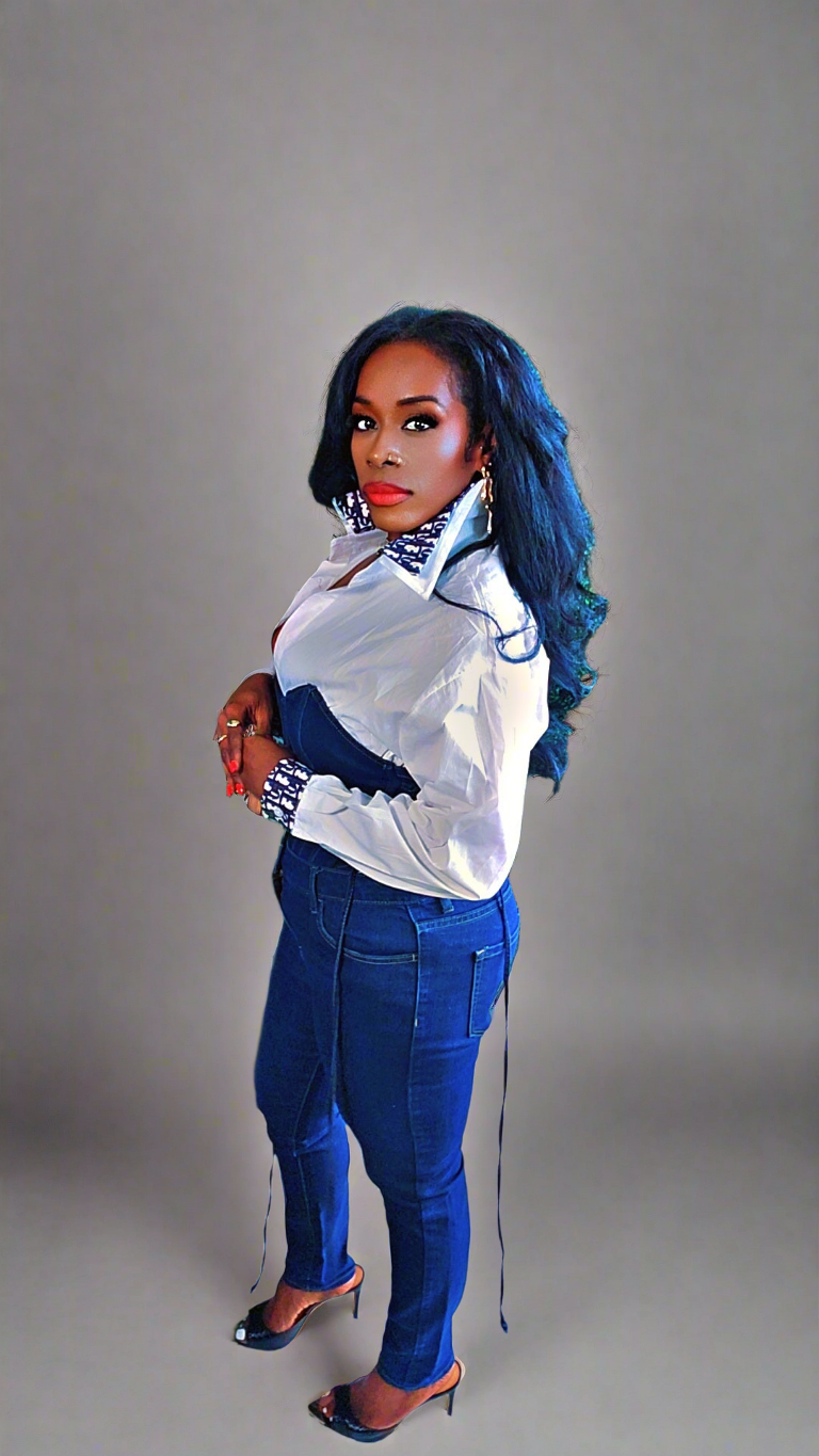 Double Collar Button-Down (White) - M
