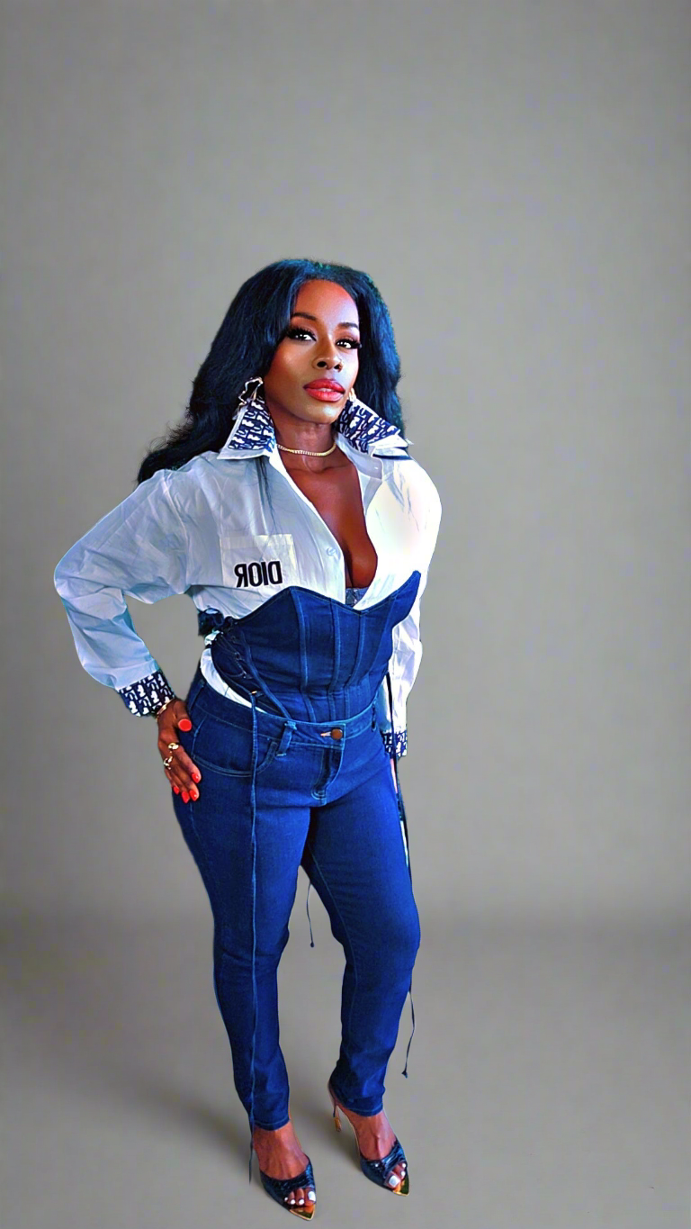 Double Collar Button-Down (White) - M