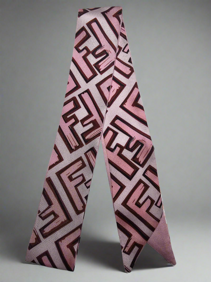 Graffiti F-Scarf - Pink/Pink