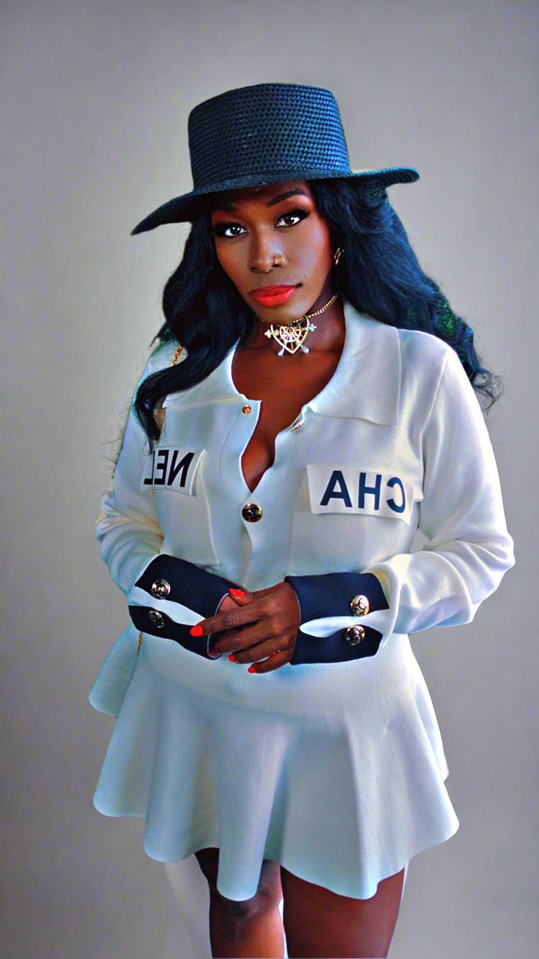 Ying Yang Sweater (White) - S/M