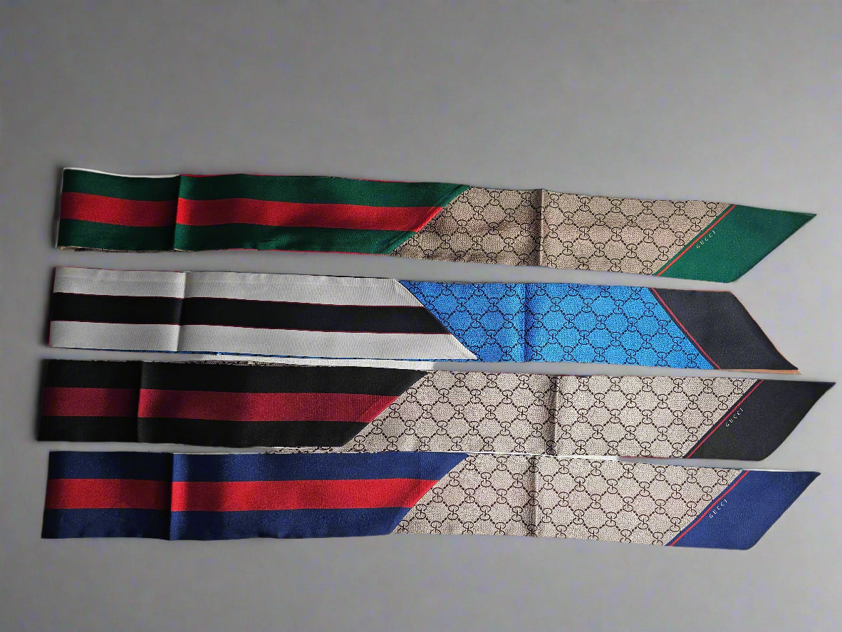 All Aboard Scarf - Green / White /  Black / Blue