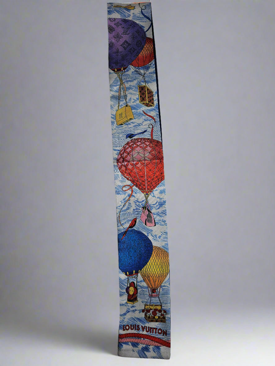 Hot Air Balloon Scarf - Blue Multi (Reversible)