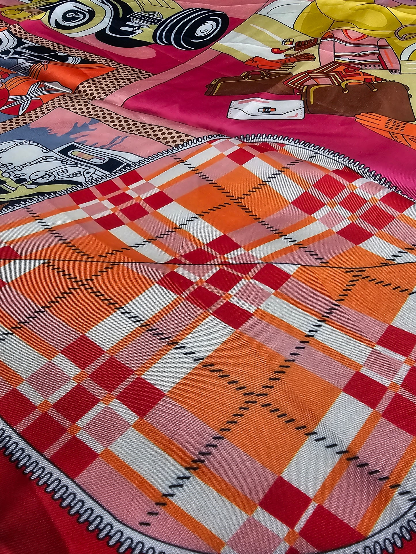 Road Trip Scarf (X Large) - Pink / Orange / Yellow Multi