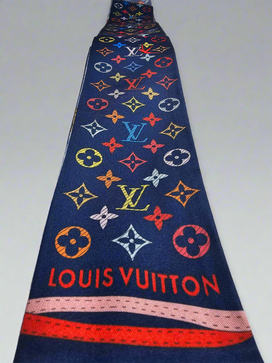 Hot Air Balloon Scarf - Blue Multi (Reversible)