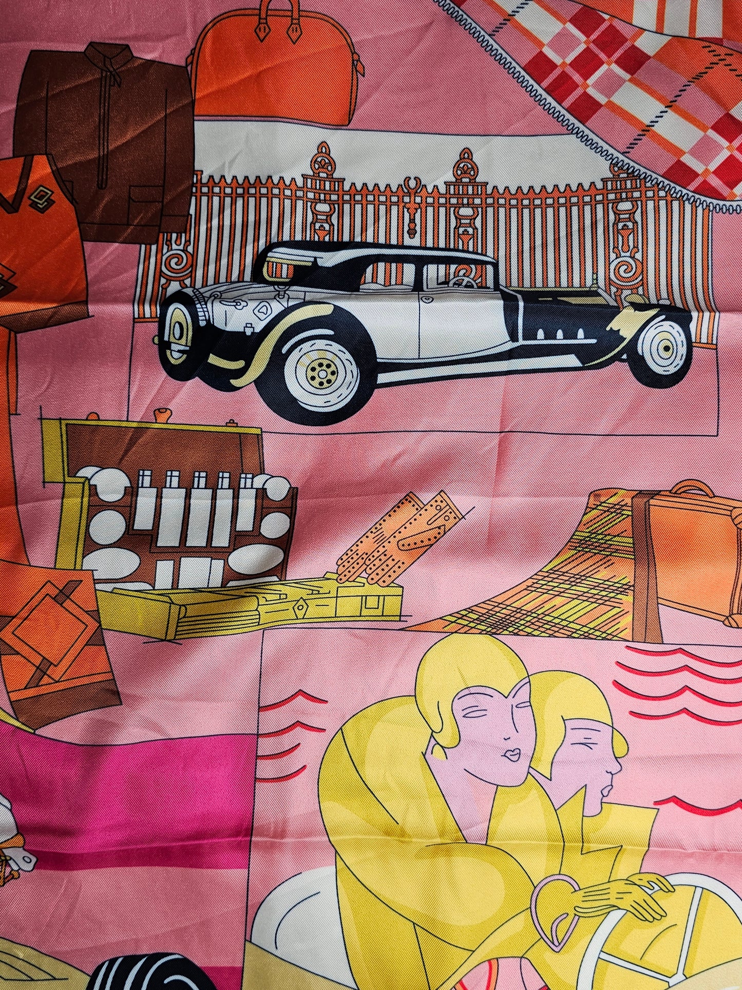 Road Trip Scarf (X Large) - Pink / Orange / Yellow Multi