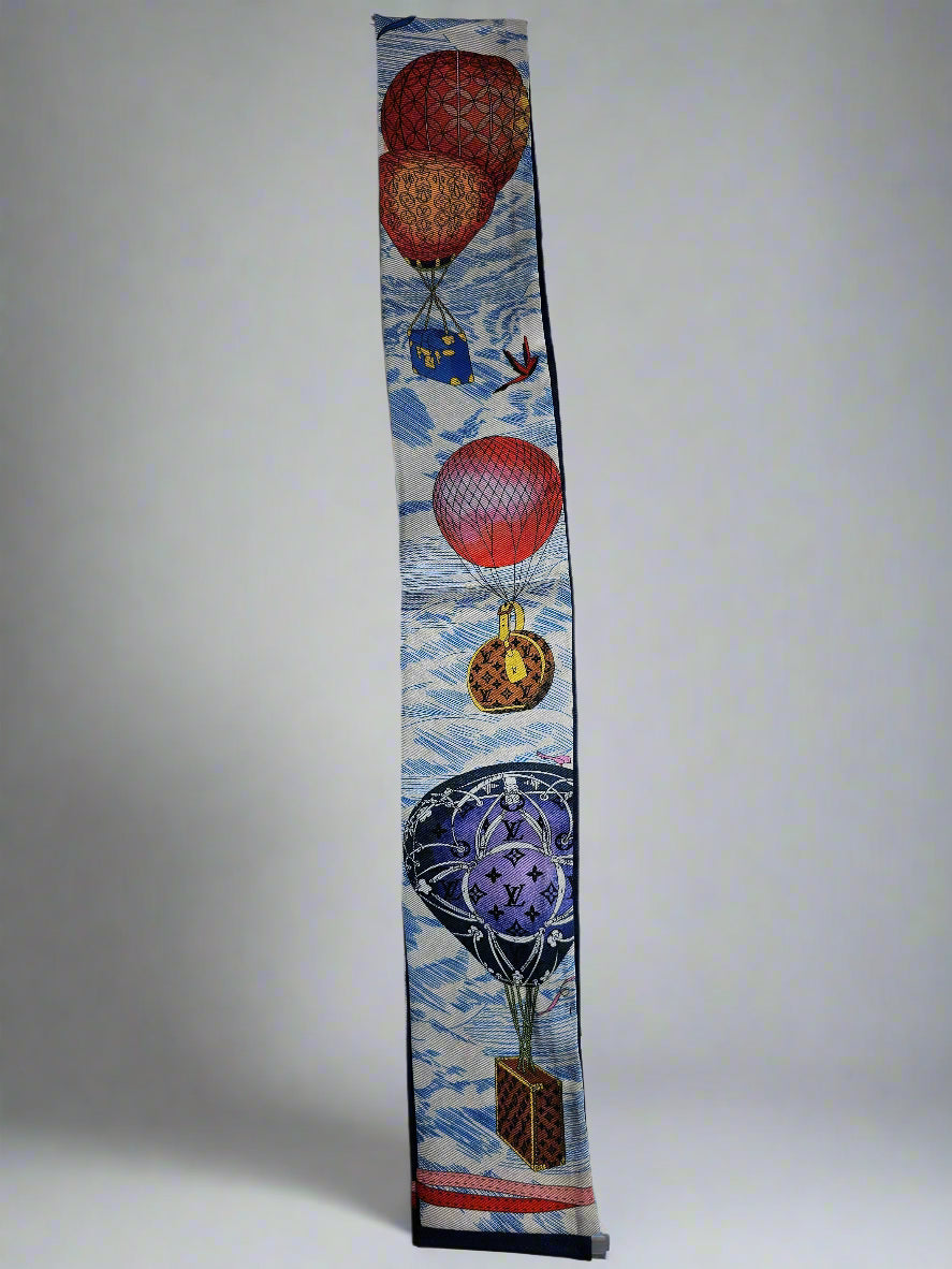 Hot Air Balloon Scarf - Blue Multi (Reversible)