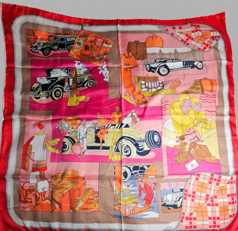 Road Trip Scarf (X Large) - Pink / Orange / Yellow Multi