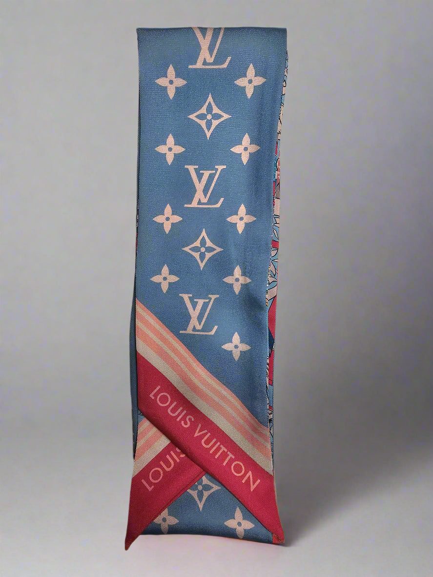 Handbags Scarf - Blue/Pink Multi (Reversible)