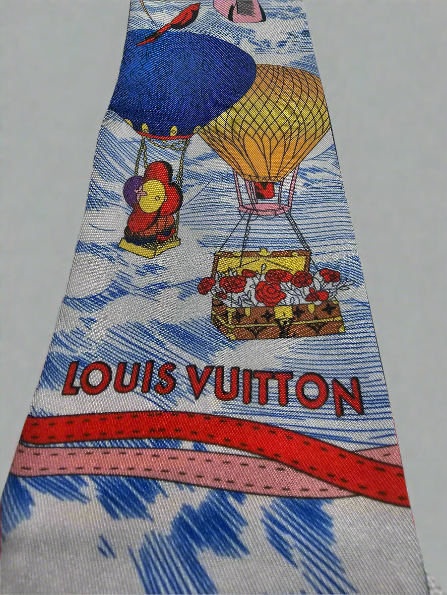 Hot Air Balloon Scarf - Blue Multi (Reversible)